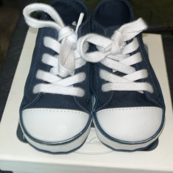 Polo Ralph Lauren Navy Crib Shoes - Picture 2 of 3